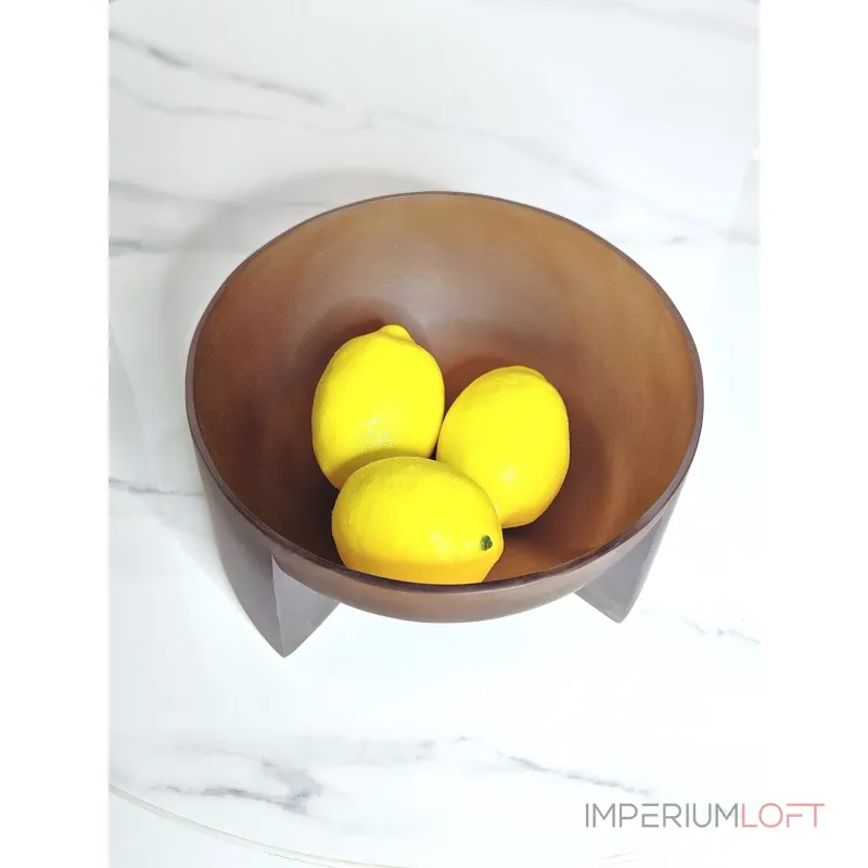 Чаша BlessLight Transparent Brown bowl 9677