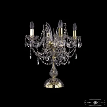 Настольная лампа Bohemia Ivele Crystal 1411 1411L/4/141-47 G Настольная лампа Bohemia Ivele Crystal 1411 1411L/4/141-47 G