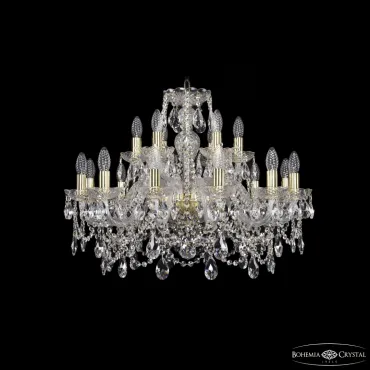Подвесная люстра Bohemia Ivele Crystal 1411 1411/12+6/240 G