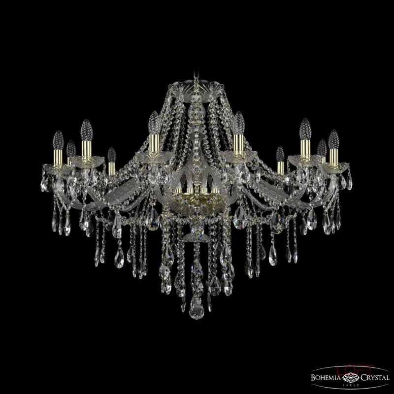 Подвесная люстра Bohemia Ivele Crystal 1415 1415/12/360 G Подвесная люстра Bohemia Ivele Crystal 1415 1415/12/360 G