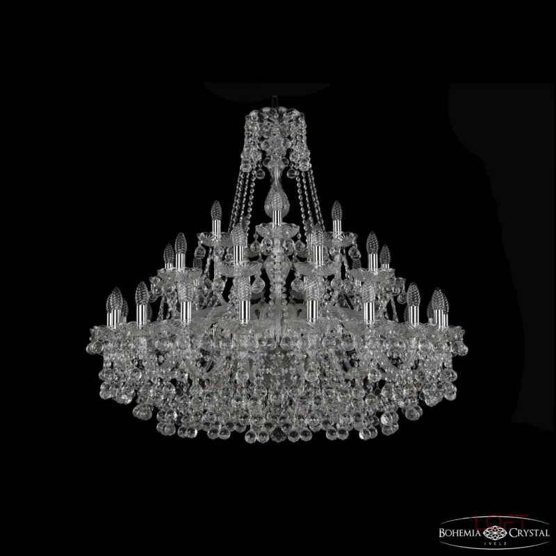Подвесная люстра Bohemia Ivele Crystal 1409 1409/20+10+5/360 Ni