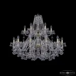 Подвесная люстра Bohemia Ivele Crystal 1409 1409/12+6/360/2d G