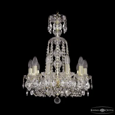Подвесная люстра Bohemia Ivele Crystal 1402 1402/10/141/XL-58 G
