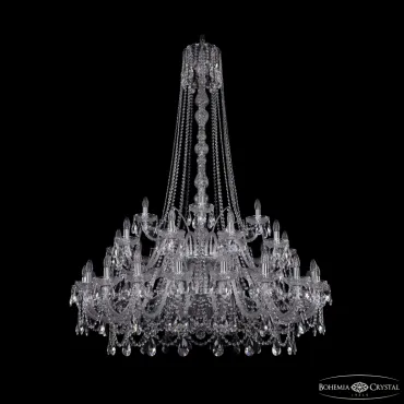 Подвесная люстра Bohemia Ivele Crystal 1411 1411/20+10+5/460/h-175/2d Ni
