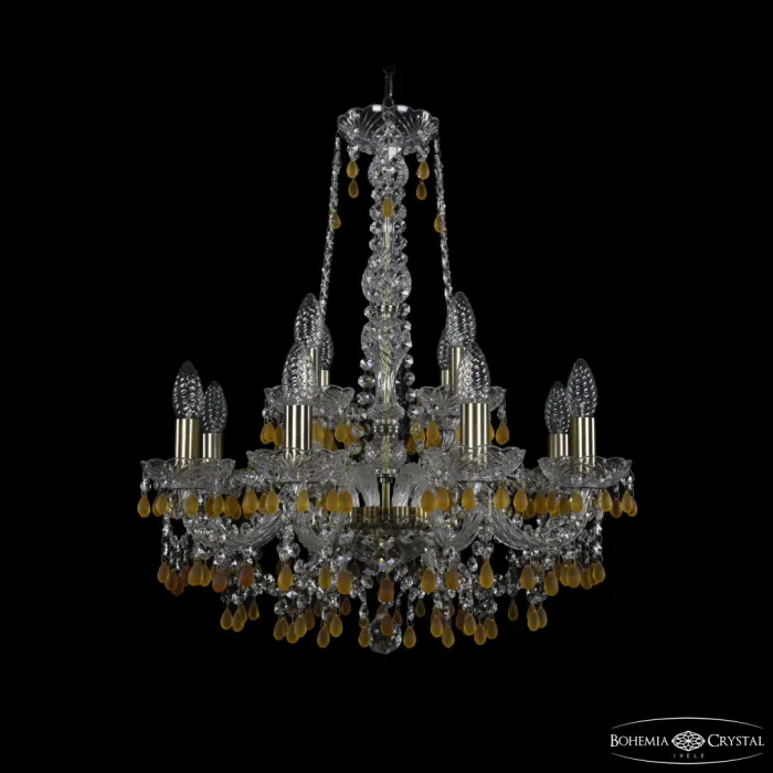 Люстра Bohemia Ivele Crystal 1410 1410/8+4/195/h-63 Pa V1003 от ImperiumLoft