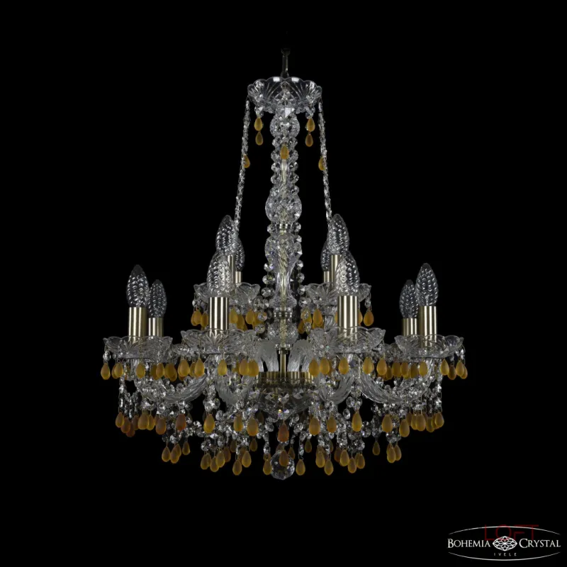 Подвесная люстра Bohemia Ivele Crystal 1410 1410/8+4/195/h-63 Pa V1003 Подвесная люстра Bohemia Ivele Crystal 1410 1410/8+4/195/h-63 Pa V1003