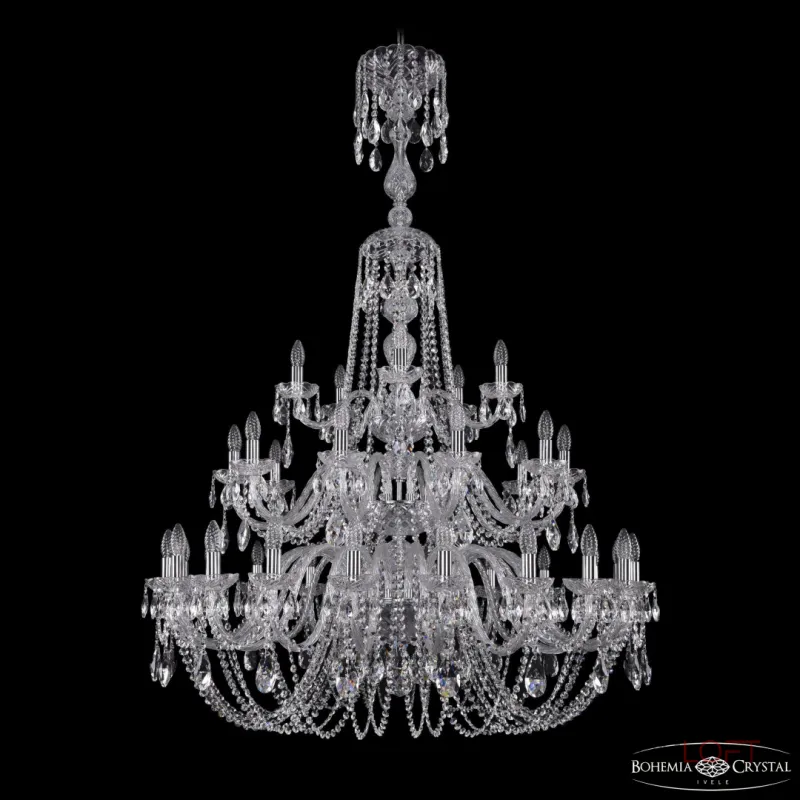 Подвесная люстра Bohemia Ivele Crystal 1402 1402/20+10+5/400/XL-158/3d Ni