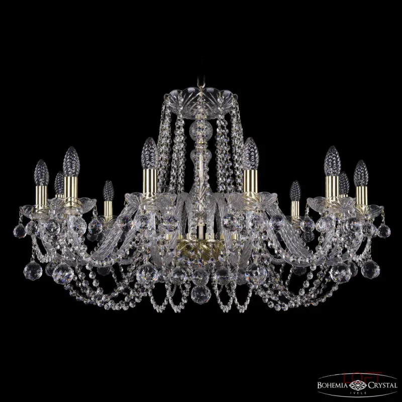 Подвесная люстра Bohemia Ivele Crystal 1402 1402/12/300 G Balls