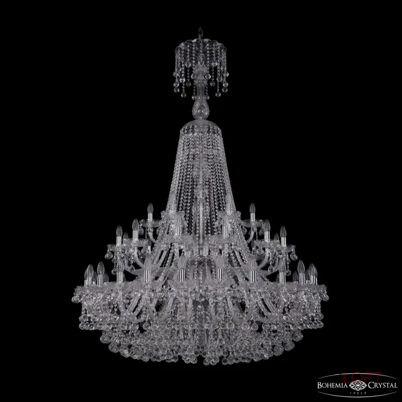 Подвесная люстра Bohemia Ivele Crystal 1409 1409/24+12+6/460/XL-175/2d Ni