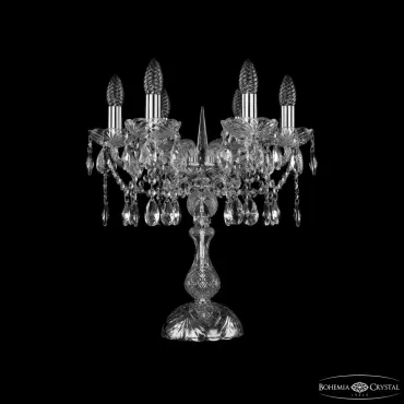 Настольная лампа Bohemia Ivele Crystal 1413 1413L/6/141-47 Ni