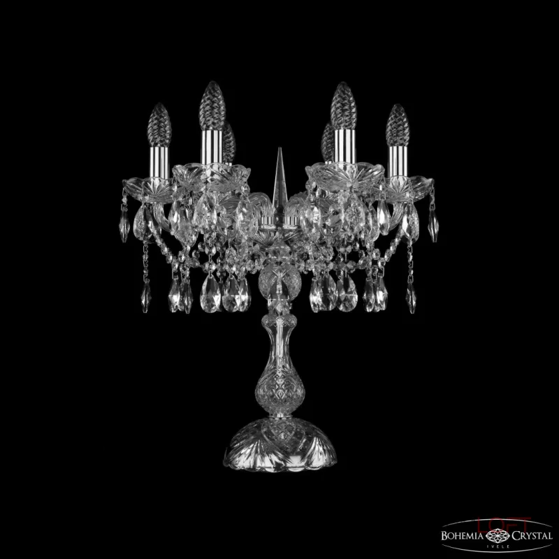 Настольная лампа Bohemia Ivele Crystal 1413 1413L/6/141-47 Ni