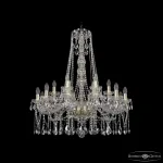 Подвесная люстра Bohemia Ivele Crystal 1413 1413/12+6/300/h-95 G