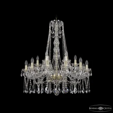 Подвесная люстра Bohemia Ivele Crystal 1413 1413/12+6/300/h-95 G