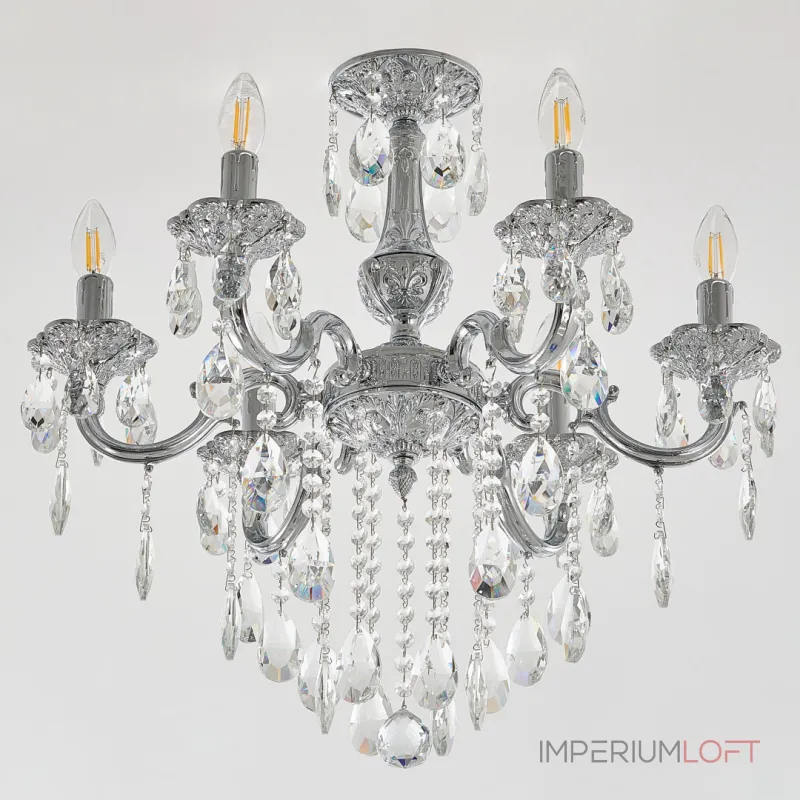 Подвесная люстра Bohemia Ivele Crystal AL7801 AL78101/6/175 B Ni