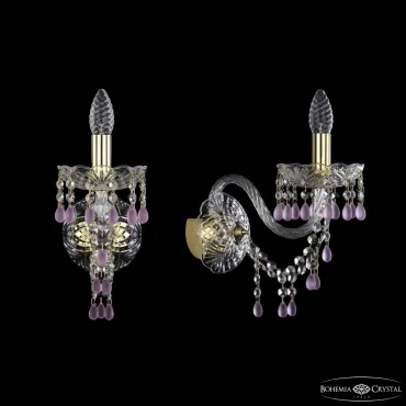 Бра Bohemia Ivele Crystal 1410 1410B/1/195/XL G V7010 Бра Bohemia Ivele Crystal 1410 1410B/1/195/XL G V7010