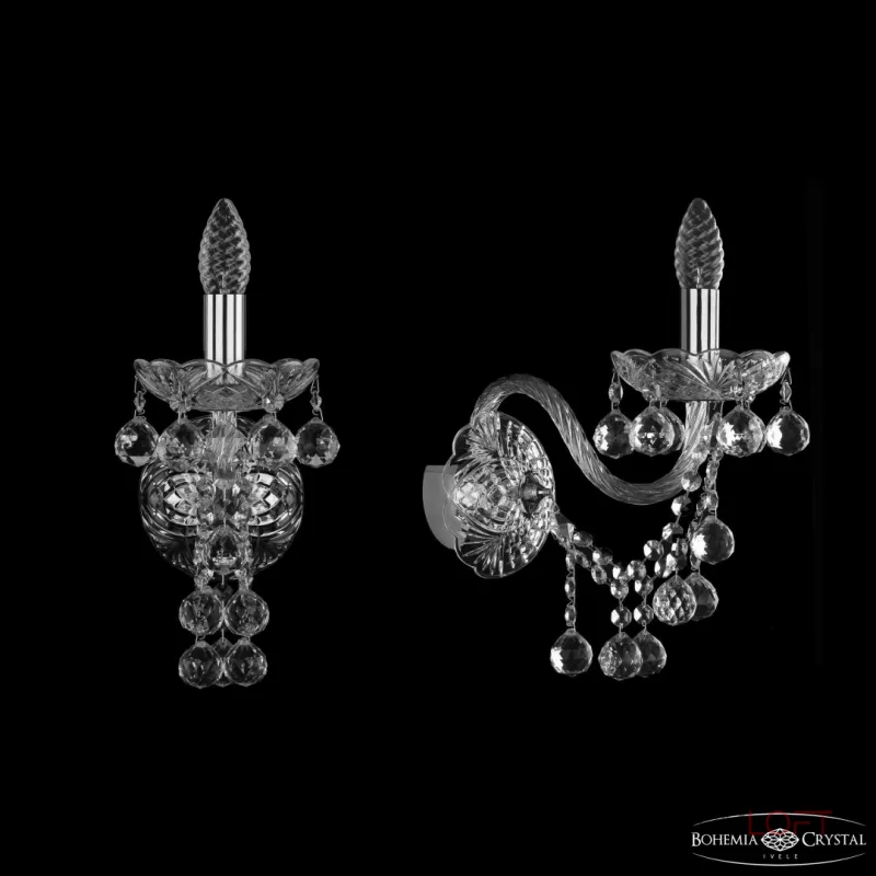Бра Bohemia Ivele Crystal 1409 1409B/1/195/XL Ni Бра Bohemia Ivele Crystal 1409 1409B/1/195/XL Ni