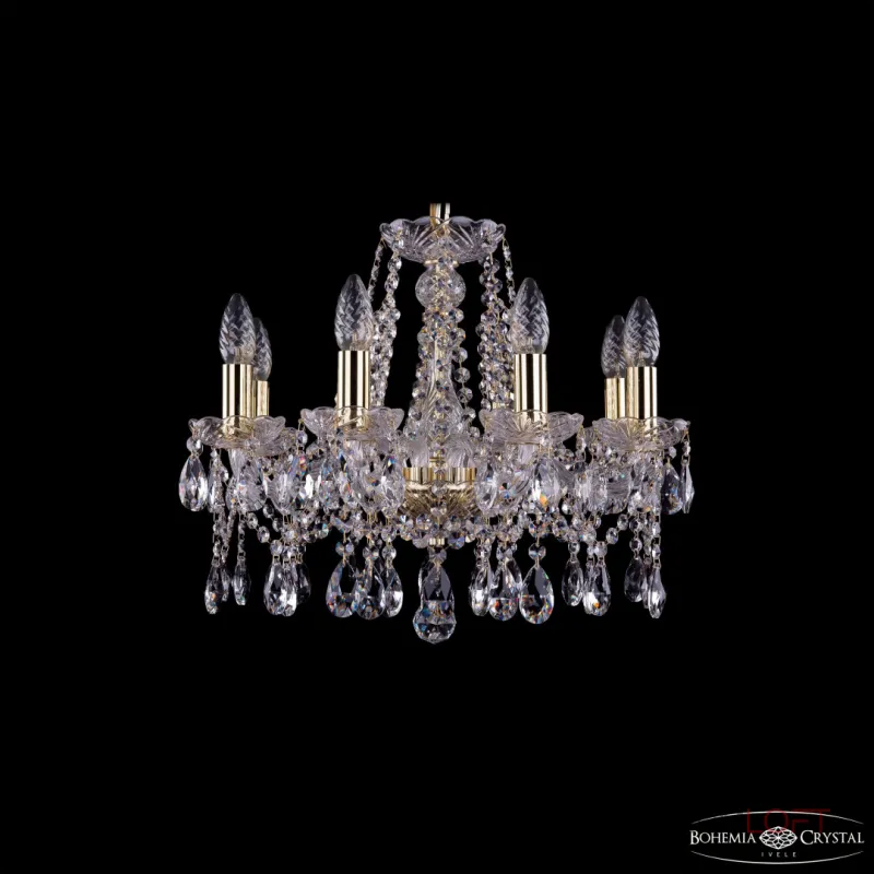 Подвесная люстра Bohemia Ivele Crystal 1413 1413/8/165 G