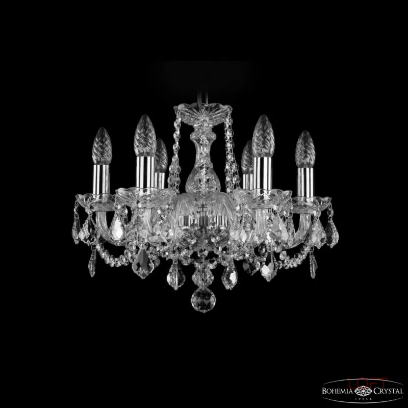 Подвесная люстра Bohemia Ivele Crystal 1402 1402/6/141 Ni Leafs Подвесная люстра Bohemia Ivele Crystal 1402 1402/6/141 Ni Leafs