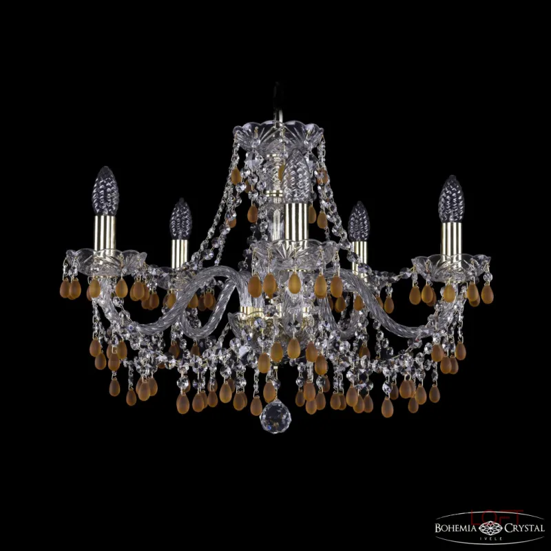 Подвесная люстра Bohemia Ivele Crystal 1410 1410/5/195 G V1003 Подвесная люстра Bohemia Ivele Crystal 1410 1410/5/195 G V1003