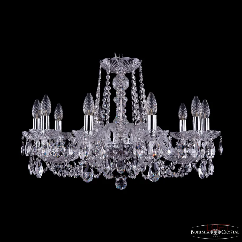Подвесная люстра Bohemia Ivele Crystal 1402 1402/10/240 Ni