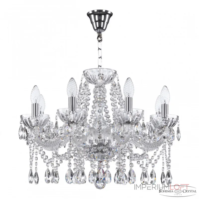 Подвесная люстра Bohemia Ivele Crystal 5413 5413/8/200 Ni Clear/M-1H