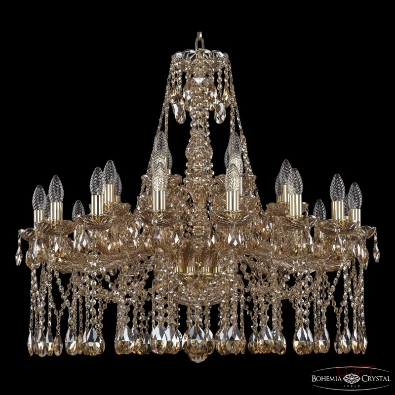 Подвесная люстра Bohemia Ivele Crystal 1413 1413/16+8+4/300 G M721 Подвесная люстра Bohemia Ivele Crystal 1413 1413/16+8+4/300 G M721