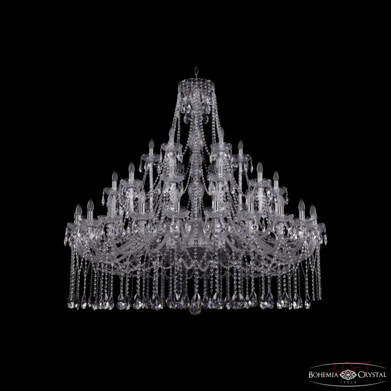 Подвесная люстра Bohemia Ivele Crystal 1413 1413/24+12+6/530 Ni