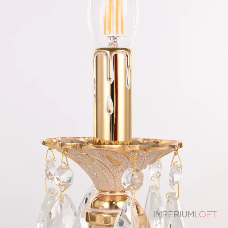 Настольная лампа Bohemia Ivele Crystal AL77 AL77100L/1-32 GW
