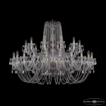 Подвесная люстра Bohemia Ivele Crystal 1402 1402/24+12/530 G