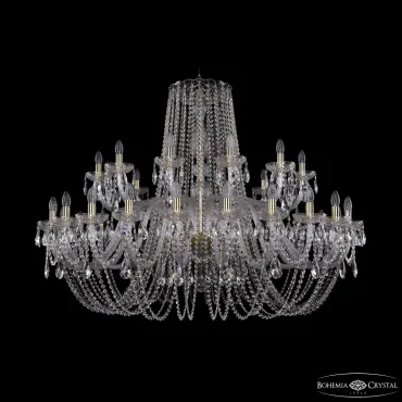 Подвесная люстра Bohemia Ivele Crystal 1402 1402/24+12/530 G
