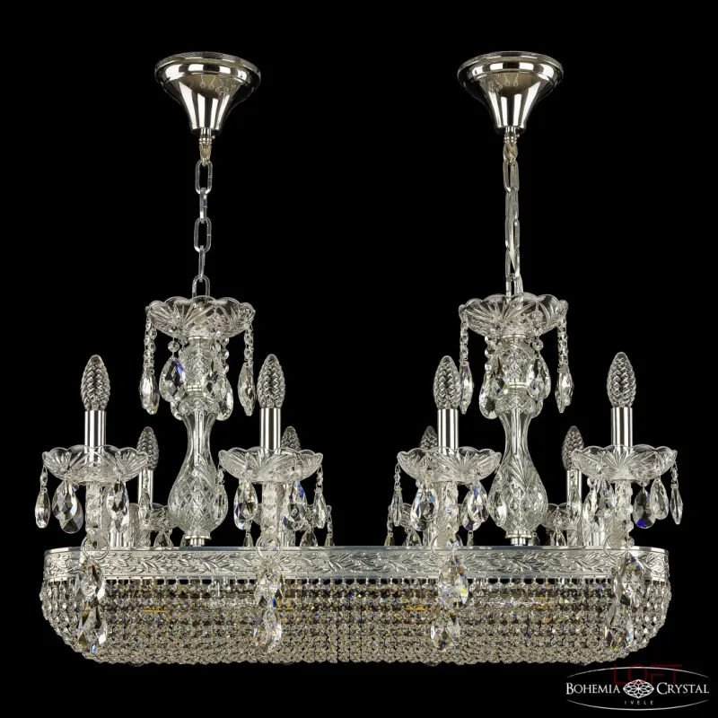 Подвесная люстра Bohemia Ivele Crystal 1452 1452/8/195/800 Ni