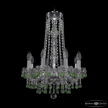Подвесная люстра Bohemia Ivele Crystal 1410 1410/8/141/h-60 Ni V5001 Подвесная люстра Bohemia Ivele Crystal 1410 1410/8/141/h-60 Ni V5001