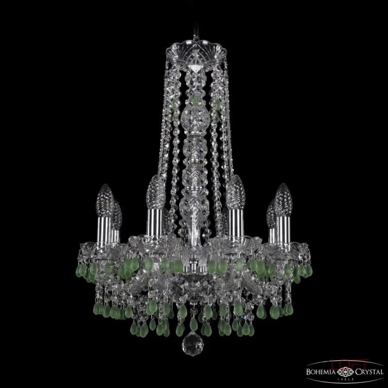 Подвесная люстра Bohemia Ivele Crystal 1410 1410/8/141/h-60 Ni V5001 Подвесная люстра Bohemia Ivele Crystal 1410 1410/8/141/h-60 Ni V5001