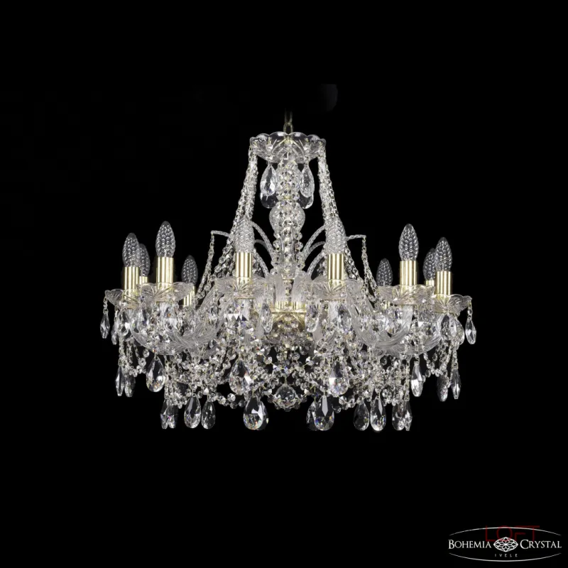 Подвесная люстра Bohemia Ivele Crystal 1411 1411/12/240 G