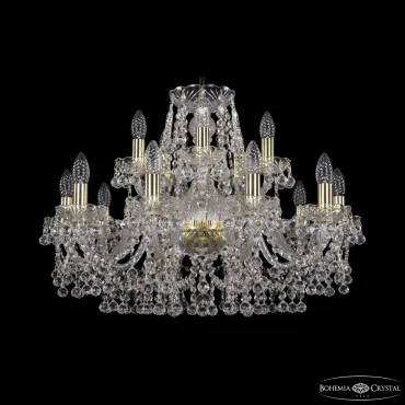 Подвесная люстра Bohemia Ivele Crystal 1409 1409/10+5/240 G Подвесная люстра Bohemia Ivele Crystal 1409 1409/10+5/240 G