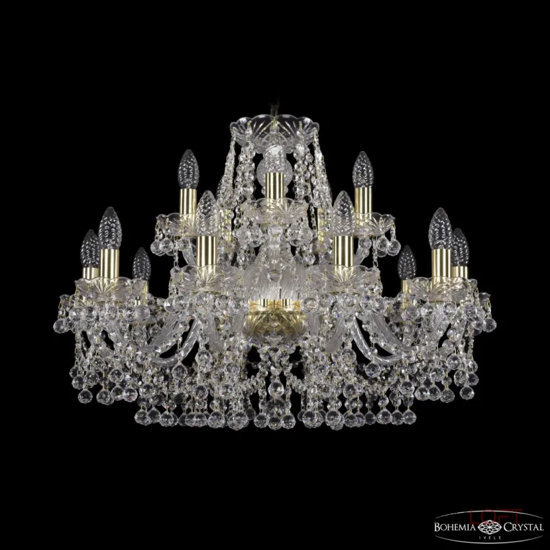 Подвесная люстра Bohemia Ivele Crystal 1409 1409/10+5/240 G Подвесная люстра Bohemia Ivele Crystal 1409 1409/10+5/240 G