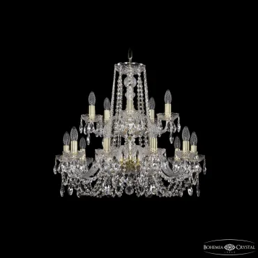 Подвесная люстра Bohemia Ivele Crystal 1402 1402/10+5/240/2d G