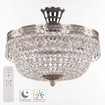 Потолочная люстра Bohemia Ivele Crystal 1901 19011/35IV/LED-DIM Ni