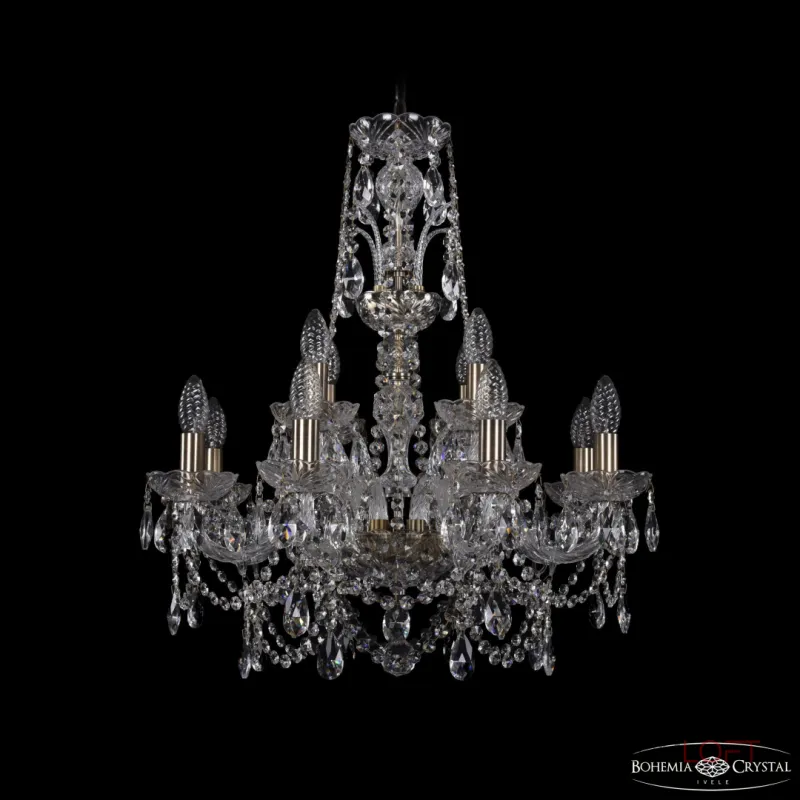 Подвесная люстра Bohemia Ivele Crystal 1411 1411/8+4/195/XL-65 Pa Подвесная люстра Bohemia Ivele Crystal 1411 1411/8+4/195/XL-65 Pa