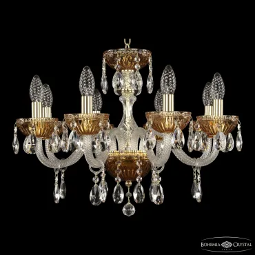 Подвесная люстра Bohemia Ivele Crystal 5417 5417/8/195 G Amber/M-1G Подвесная люстра Bohemia Ivele Crystal 5417 5417/8/195 G Amber/M-1G