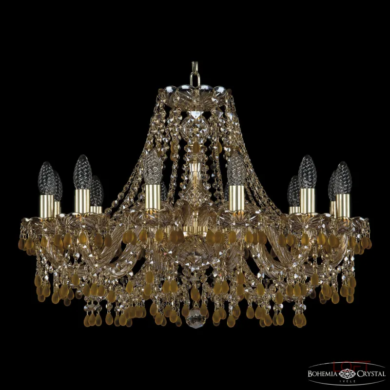 Подвесная люстра Bohemia Ivele Crystal 1410 1410/12/240 G V1003 M721 Подвесная люстра Bohemia Ivele Crystal 1410 1410/12/240 G V1003 M721