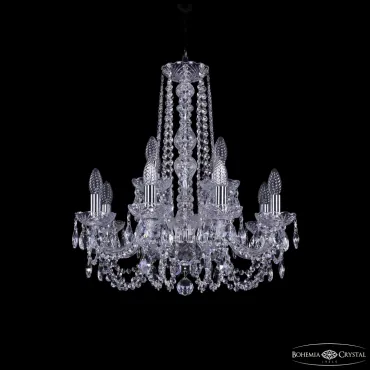 Подвесная люстра Bohemia Ivele Crystal 1402 1402/8+4/195/h-60 Ni Подвесная люстра Bohemia Ivele Crystal 1402 1402/8+4/195/h-60 Ni