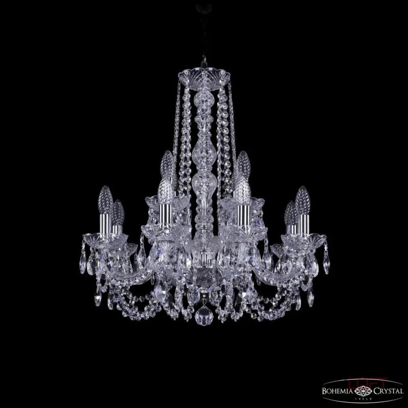 Подвесная люстра Bohemia Ivele Crystal 1402 1402/8+4/195/h-60 Ni Подвесная люстра Bohemia Ivele Crystal 1402 1402/8+4/195/h-60 Ni