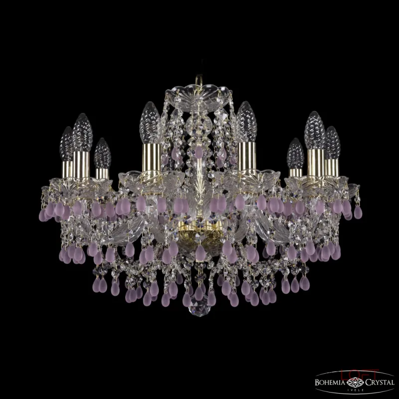 Подвесная люстра Bohemia Ivele Crystal 1410 1410/10/195 G V7010 Подвесная люстра Bohemia Ivele Crystal 1410 1410/10/195 G V7010