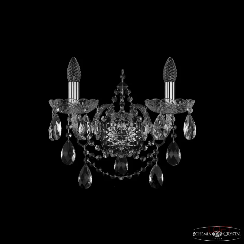 Бра Bohemia Ivele Crystal 1411 1411B/2/160/XL Ni Бра Bohemia Ivele Crystal 1411 1411B/2/160/XL Ni