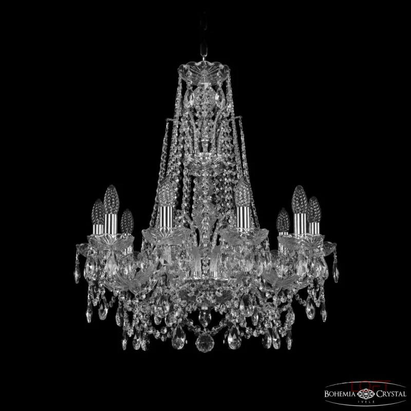 Подвесная люстра Bohemia Ivele Crystal 1411 1411/10/195/XL-65 Ni