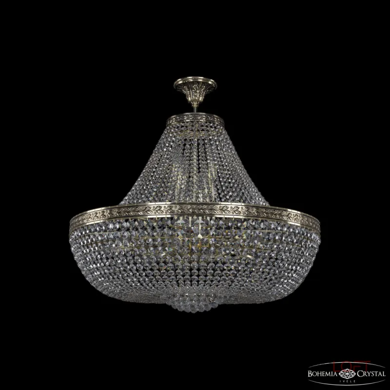 Подвесная люстра Bohemia Ivele Crystal 1928 19281/H1/80IV GB Подвесная люстра Bohemia Ivele Crystal 1928 19281/H1/80IV GB
