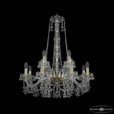 Подвесная люстра Bohemia Ivele Crystal 1409 1409/8+4/240/h-77 G
