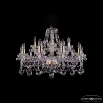 Подвесная люстра Bohemia Ivele Crystal 1413 1413/10+5/300 G Balls