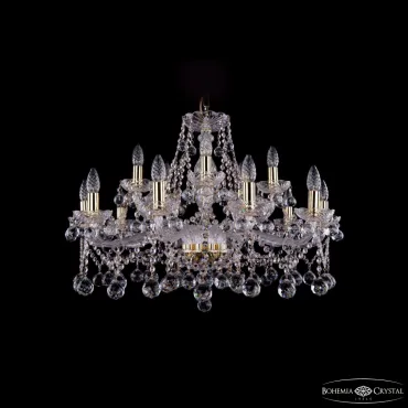 Подвесная люстра Bohemia Ivele Crystal 1413 1413/10+5/300 G Balls Подвесная люстра Bohemia Ivele Crystal 1413 1413/10+5/300 G Balls